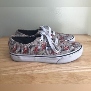 Vans Authentic Glen Plaid Floral Womens Size: US 6 EUR 36
